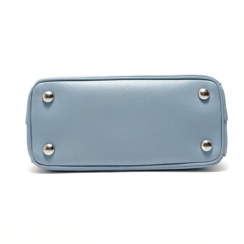 PRADA 2-way Saffiano leather bag with pouch Shoulder Bag blue WS28882