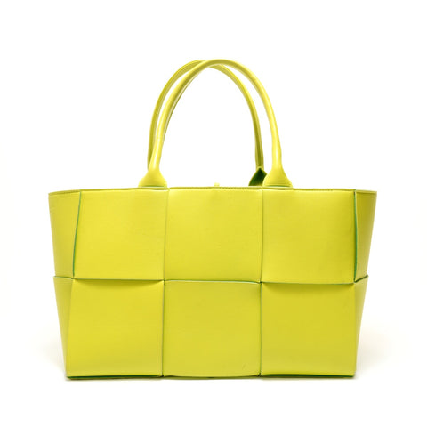 BOTTEGAVENETA Maxi INTRECCIATO 2-way Handbag yellow WS28883
