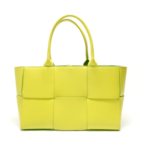 BOTTEGAVENETA Maxi INTRECCIATO 2-way Handbag yellow WS28883