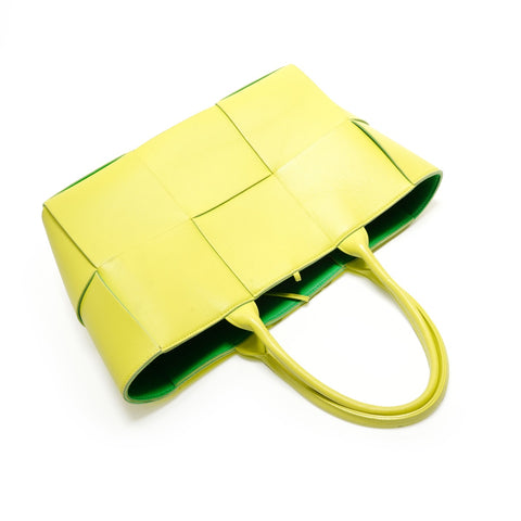 BOTTEGAVENETA Maxi INTRECCIATO 2-way Handbag yellow WS28883