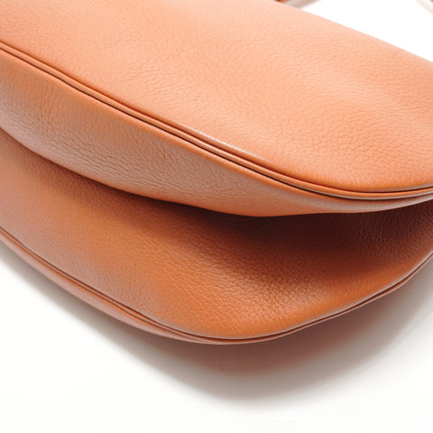 HERMES � B stamp, made in 1998, Gao Taurillon Clemence Shoulder Bag Brown WS28884