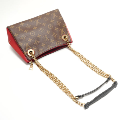 LOUIS VUITTON 2018 Surenne BB Monogram Shoulder Bag Brown WS28885
