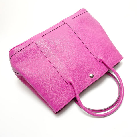 HERMES 2005, I stamp, Garden Party Negonda Rose Purple Tote Bag pink WS28886