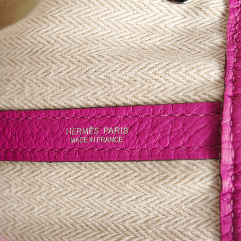 HERMES 2005, I stamp, Garden Party Negonda Rose Purple Tote Bag pink WS28886
