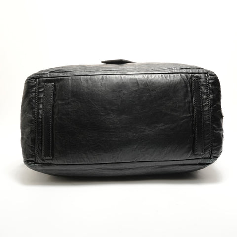 PRADA Nappa antique leather with Wrinkles finish Handbag black WS28887