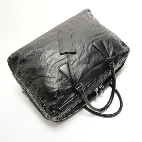 PRADA Nappa antique leather with Wrinkles finish Handbag black WS28887