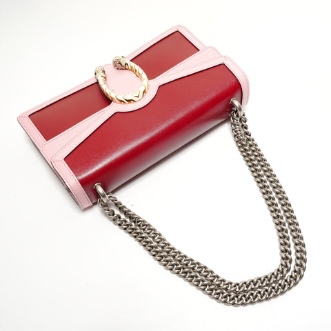GUCCI Dionysus bicolor Shoulder Bag Red WS28888