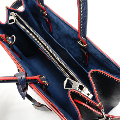 LOUIS VUITTON 2018 Twist Tote Epi Shoulder Bag Navy WS28889