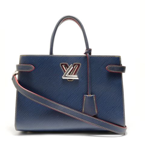 LOUIS VUITTON 2018 Twist Tote Epi Shoulder Bag Navy WS28889