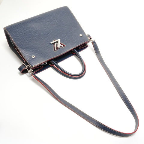 LOUIS VUITTON 2018 Twist Tote Epi Shoulder Bag Navy WS28889