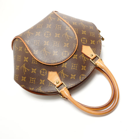 LOUIS VUITTON 1997 Ellipse PM Monogram Handbag Brown WS28890