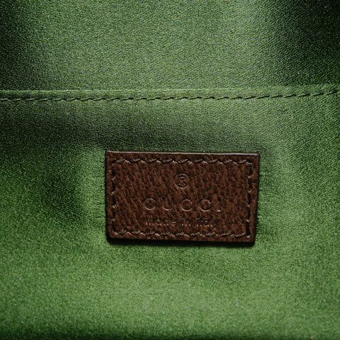 GUCCI GG Canvas Large Horsebit Sherry Shoulder Bag Brown WS28891