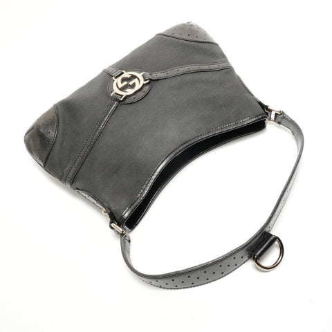 GUCCI Interlocking one belt Shoulder Bag black WS28892