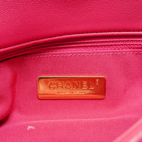 CHANEL Item No. 29, 2020 Lambskin Dizneuf Chain Shoulder 19 Shoulder Bag pink WS28893