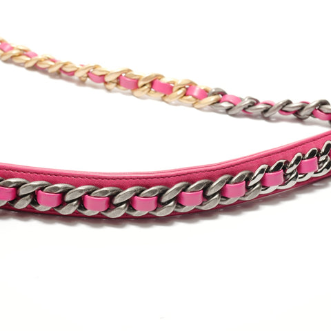 CHANEL Item No. 29, 2020 Lambskin Dizneuf Chain Shoulder 19 Shoulder Bag pink WS28893