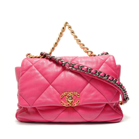 CHANEL Item No. 29, 2020 Lambskin Dizneuf Chain Shoulder 19 Shoulder Bag pink WS28893