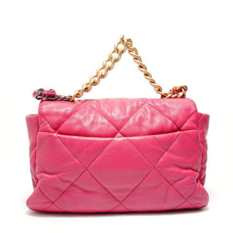 CHANEL Item No. 29, 2020 Lambskin Dizneuf Chain Shoulder 19 Shoulder Bag pink WS28893