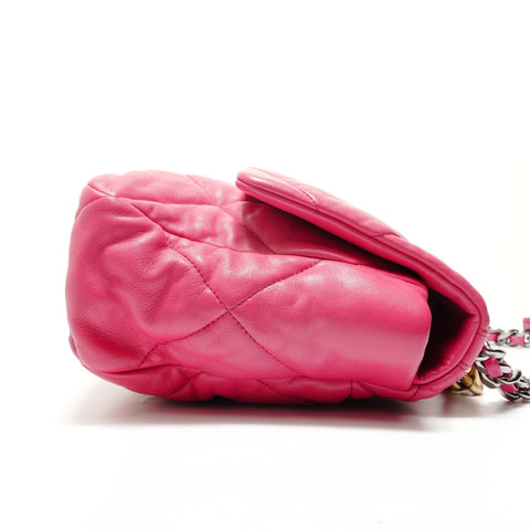 CHANEL Item No. 29, 2020 Lambskin Dizneuf Chain Shoulder 19 Shoulder Bag pink WS28893
