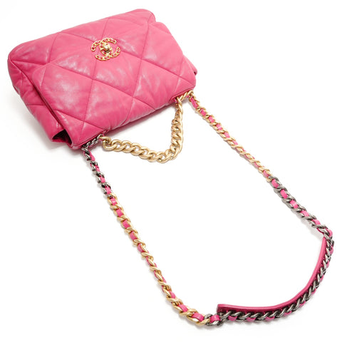 CHANEL Item No. 29, 2020 Lambskin Dizneuf Chain Shoulder 19 Shoulder Bag pink WS28893