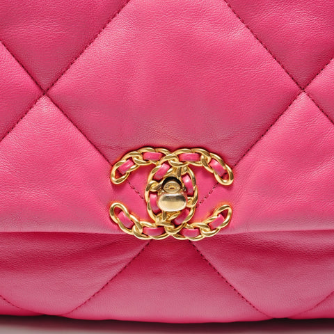 CHANEL Item No. 29, 2020 Lambskin Dizneuf Chain Shoulder 19 Shoulder Bag pink WS28893