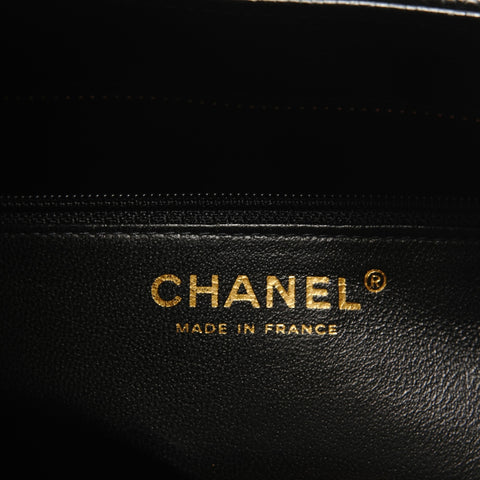 CHANEL Series 7, 1997-1999, Caviar Skin Medallion, COCO Mark Tote Bag black WS28894