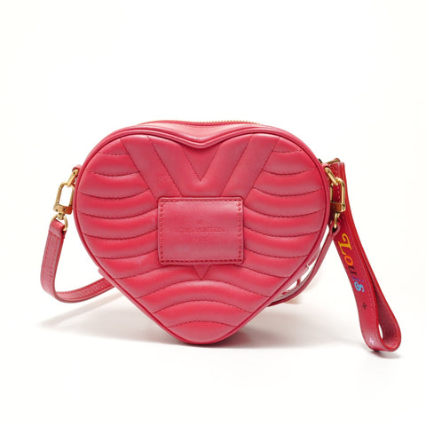 LOUIS VUITTON 2019 New Wave Love Rock Heart Shoulder Bag Red WS28897