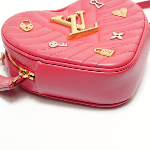 LOUIS VUITTON 2019 New Wave Love Rock Heart Shoulder Bag Red WS28897