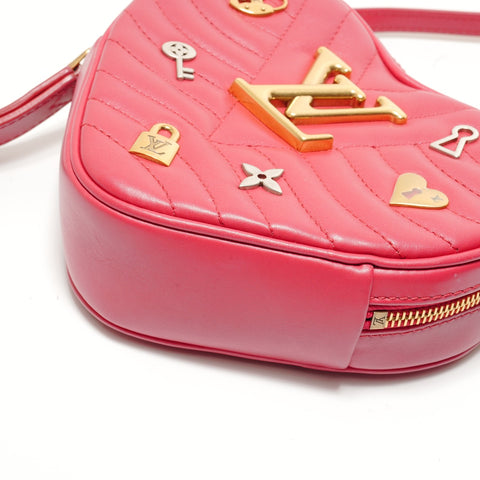 LOUIS VUITTON 2019 New Wave Love Rock Heart Shoulder Bag Red WS28897