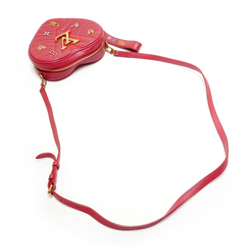 LOUIS VUITTON 2019 New Wave Love Rock Heart Shoulder Bag Red WS28897