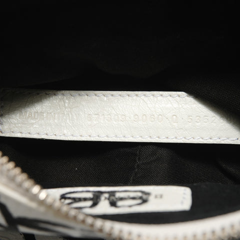 BALENCIAGA Graffiti Lucagol XS Shoulder Bag white WS28898