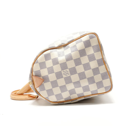 LOUIS VUITTON 2011 Damier Azur Speedy 25 Handbag white WS28899