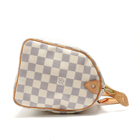 LOUIS VUITTON 2011 Damier Azur Speedy 25 Handbag white WS28899