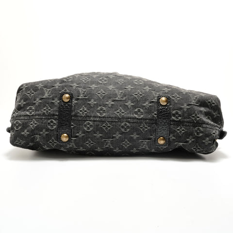 LOUIS VUITTON 2005 Neo Cavvy GM Denim Shoulder Bag black WS28901