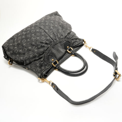 LOUIS VUITTON 2005 Neo Cavvy GM Denim Shoulder Bag black WS28901
