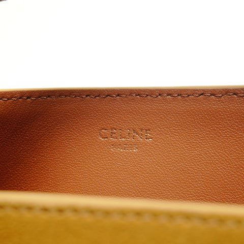 CELINE Medium Louise Metal Gold Shoulder Bag Brown WS28902