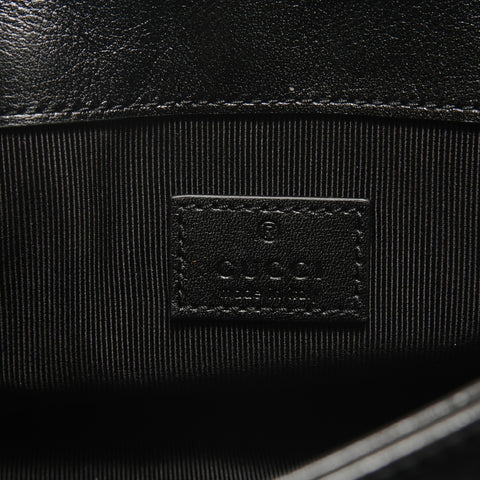 GUCCI GG Marmont V Stitch Shoulder Bag black WS28905