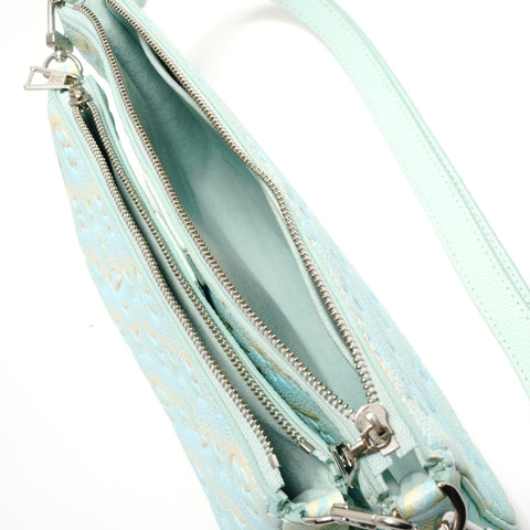 LOUIS VUITTON Monogram Empreinte Pochette Accessories Shoulder Bag blue WS28906