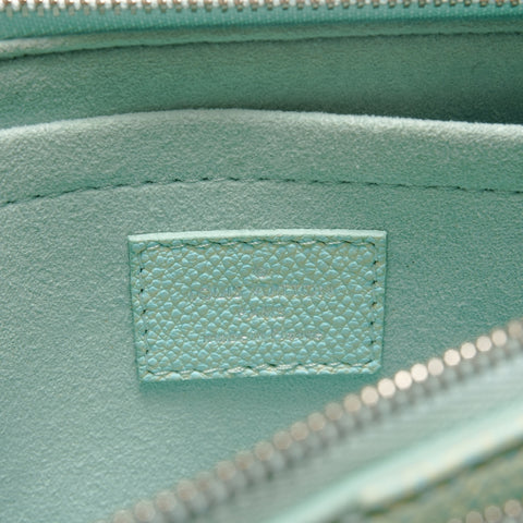 LOUIS VUITTON Monogram Empreinte Pochette Accessories Shoulder Bag blue WS28906