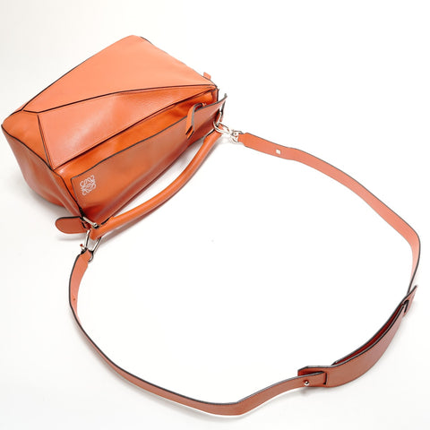 LOEWE Puzzle bag anagram Shoulder Bag Orange WS28909