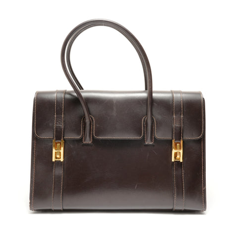 HERMES T stamp, 2015 model, drag handbag Handbag Brown WS28911