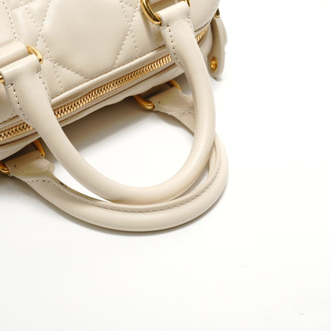 Christian Dior Groove 20 Cannage Handbag white WS28912