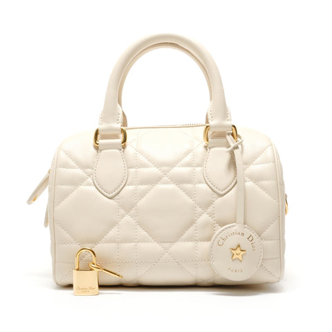 Christian Dior Groove 20 Cannage Handbag white WS28912
