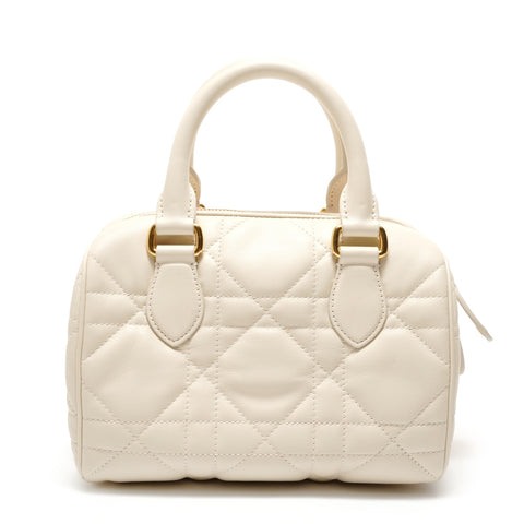 Christian Dior Groove 20 Cannage Handbag white WS28912