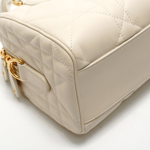 Christian Dior Groove 20 Cannage Handbag white WS28912