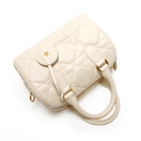 Christian Dior Groove 20 Cannage Handbag white WS28912