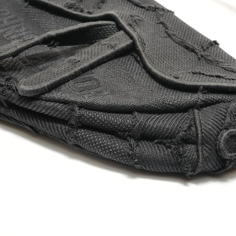 Christian Dior Saddlebag camouflage embroidery Shoulder Bag black WS28914