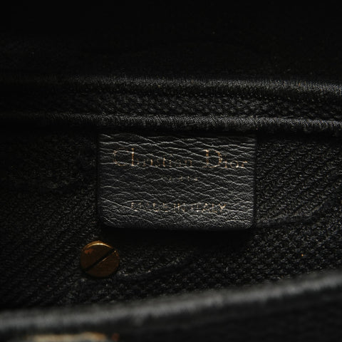 Christian Dior Saddlebag camouflage embroidery Shoulder Bag black WS28914