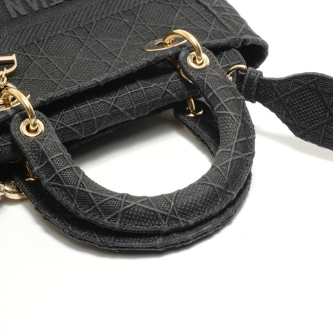 Christian Dior Lady Dior D-Light Shoulder Bag black WS28915