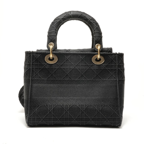 Christian Dior Lady Dior D-Light Shoulder Bag black WS28915