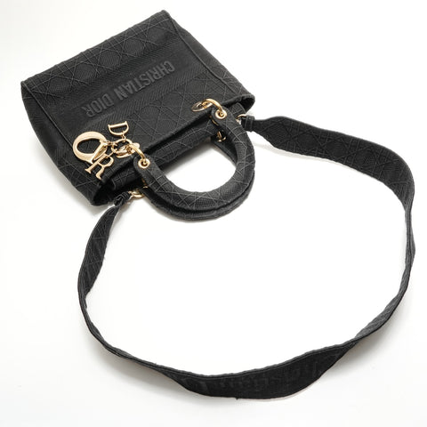 Christian Dior Lady Dior D-Light Shoulder Bag black WS28915